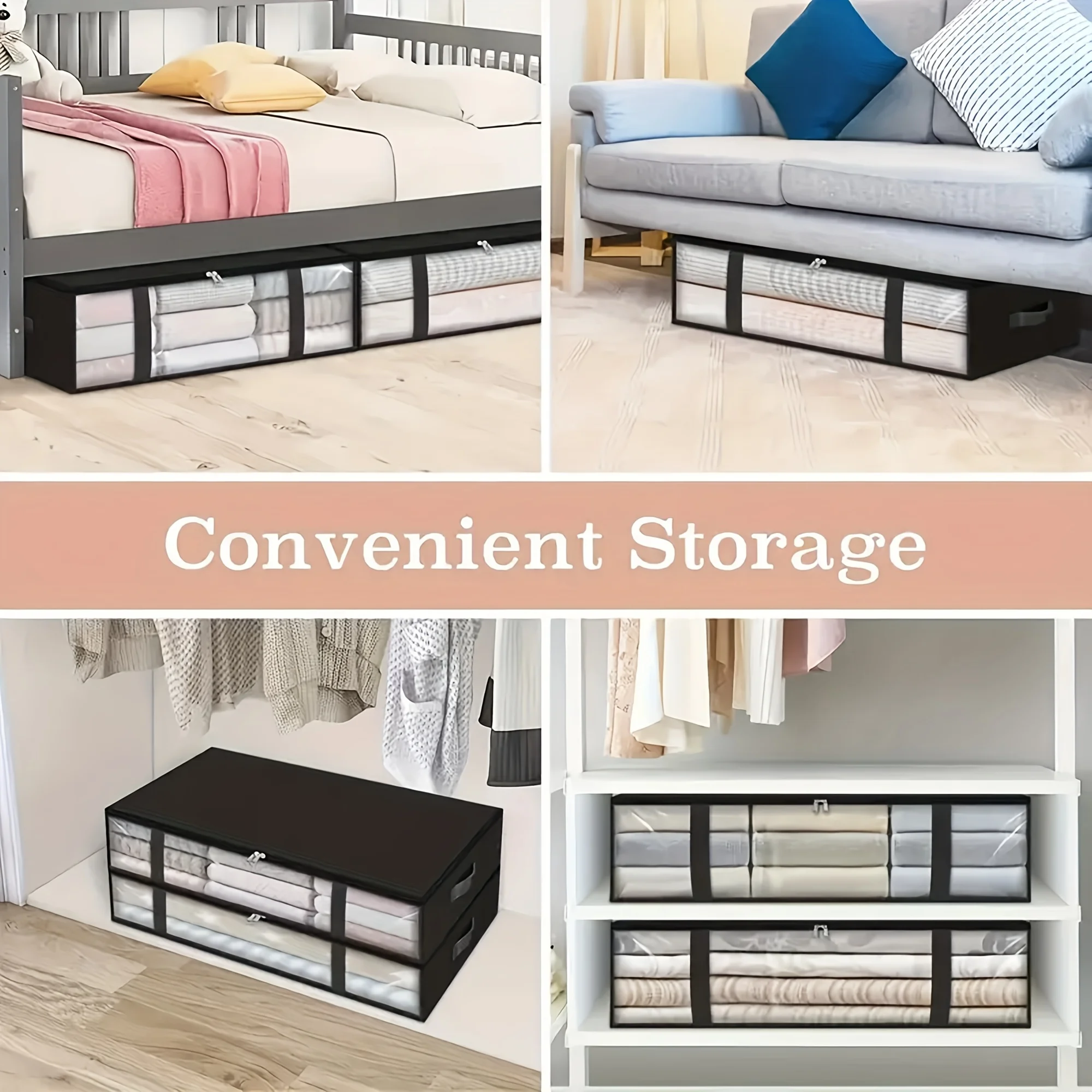 Rangement Sous Lit Vêtements et couettes – Image 3